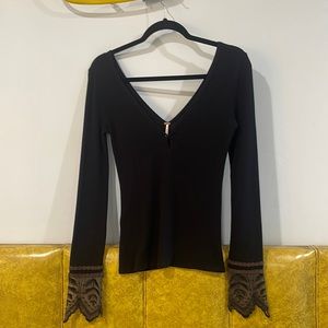 Free People Long Sleeve V Neck